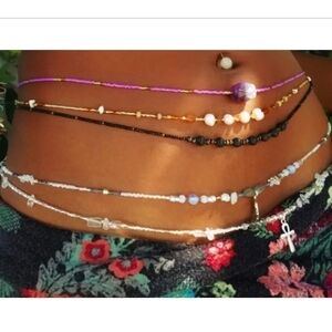 Women's handmade beaded waist bands